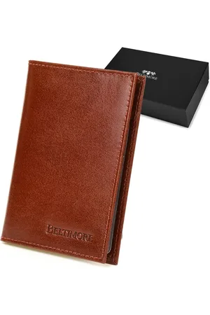 Beltimore Etui na dokumenty karty brąz skórzane slim G95