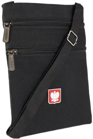 Loren Tekstylne etui na paszport z godłem Polski