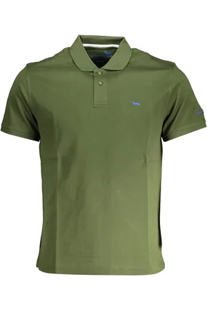 HARMONT&BLAINE HARMONT & BLAINE POLO Z KRÓTKIM RĘKAWEM MĘSKIE ZIELONE