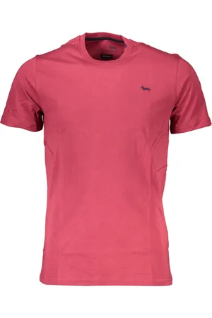 HARMONT&BLAINE CZERWONY T-SHIRT MĘSKI Z KRÓTKIM RĘKAWEM