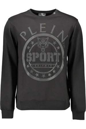 Philipp Plein SPORTOWA BLUZA PLEIN BEZ ZAMKA MĘSKA CZARNA