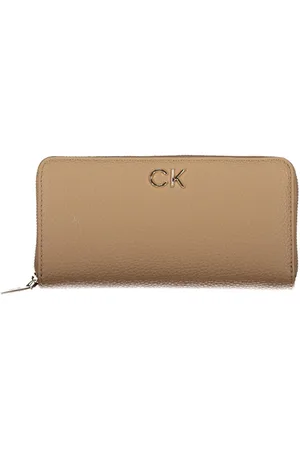 Calvin Klein BEŻOWY PORTFEL DLA KOBIET