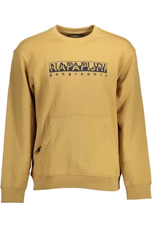 Napapijri BLUZA BEZ ZAMKA MĘSKA BEŻOWA