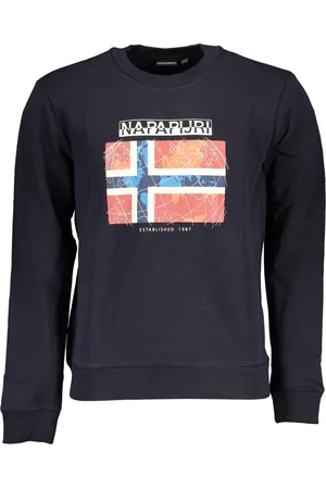 Napapijri NIEBIESKA BLUZA BEZ ZAMKA MĘSKA