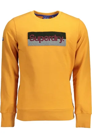 Superdry BLUZA BEZ ZAMKA MĘSKA POMARAŃCZOWA