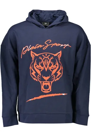 Philipp Plein SPORTOWA BLUZA PLEIN BEZ ZAMKA MĘSKA NIEBIESKA