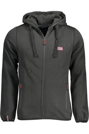 Norway 1963 NORWEGIA 1963 CZARNA MĘSKA BLUZA ZApinana na zamek