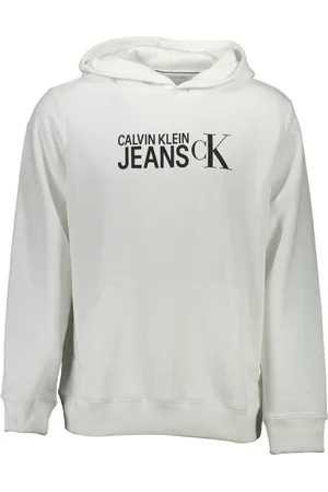 Calvin Klein BLUZA BEZ ZAMKA MĘSKA BIAŁA
