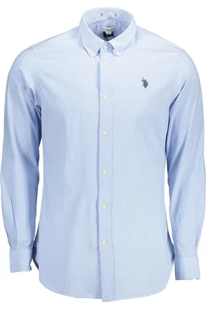 Ralph Lauren MĘSKA KOSZULKA POLO Z DŁUGIM RĘKAWEM JASNONIEBIESKA