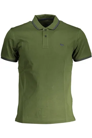 HARMONT&BLAINE HARMONT & BLAINE POLO Z KRÓTKIM RĘKAWEM MĘSKIE ZIELONE
