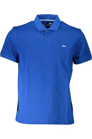 HARMONT&BLAINE HARMONT & BLAINE POLO Z KRÓTKIM RĘKAWEM MĘSKIE NIEBIESKIE
