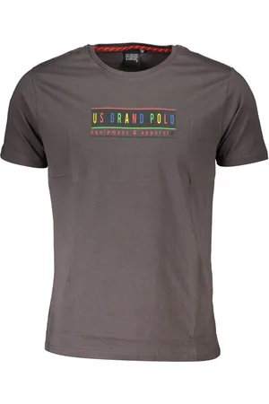 HERS US GRAND POLO T-SHIRT MĘSKI Z KRÓTKIM RĘKAWEM, SZARY