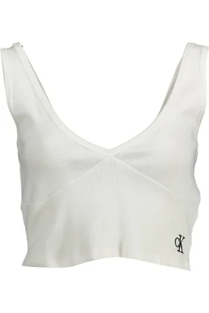 Calvin Klein TOP DAMSKI BIAŁY