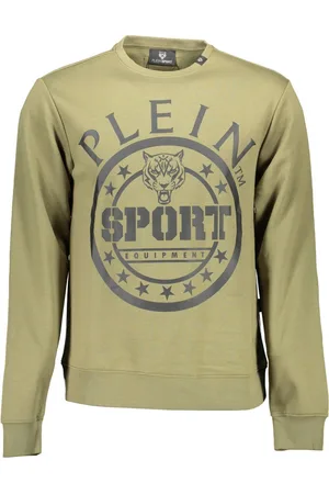Philipp Plein SPORTOWA BLUZA PLEIN BEZ ZAMKA MĘSKA ZIELONA