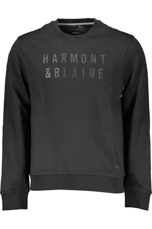 HARMONT&BLAINE CZARNA BLUZA MĘSKA Z ZAMKIEM