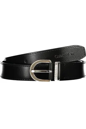 Calvin Klein CZARNY SKÓRZANY PASEK DAMSKI