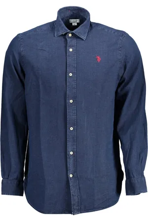 Ralph Lauren MĘSKA KOSZULKA POLO Z DŁUGIM RĘKAWEM NIEBIESKA
