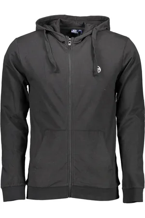 Sergio Tacchini CZARNA BLUZA MĘSKA Z ZAMKIEM
