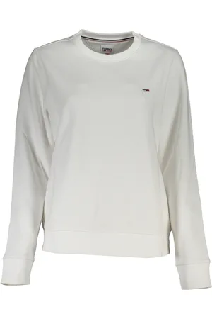 Tommy Hilfiger BLUZA DAMSKA BEZ ZAMKU BIAŁA