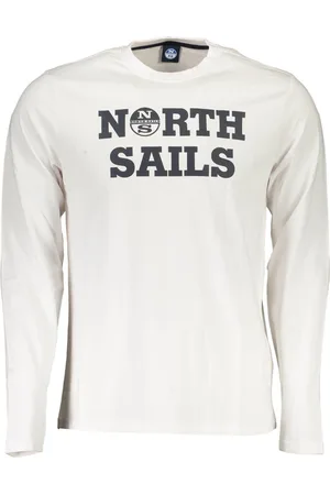 North Sails T-SHIRT Z DŁUGIM RĘKAWEM MĘSKI BIAŁY