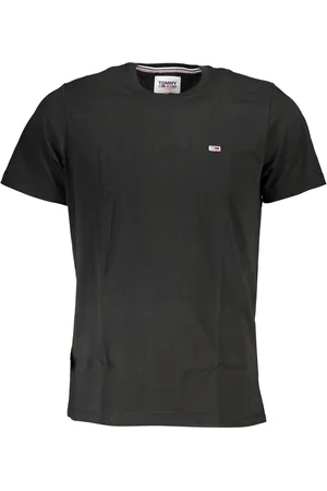 Tommy Hilfiger MĘSKI T-SHIRT Z KRÓTKIM RĘKAWEM CZARNY