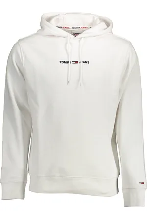 Tommy Hilfiger BLUZA BEZ ZAMKA MĘSKA BIAŁA