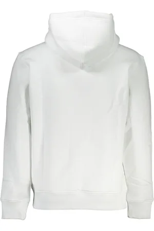 Calvin Klein BIAŁA MĘSKA BLUZA BEZ ZAMKA