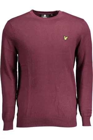 Lyle &amp; scott SWETER MĘSKI FIOLETOWY