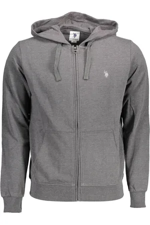 Ralph Lauren BLUZA US POLO Z ZAMKIEM SZARA MĘSKA