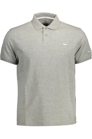 HARMONT&BLAINE HARMONT & BLAINE KOSZULKA POLO Z KRÓTKIM RĘKAWEM MĘSKA SZARA