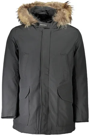 Woolrich SZARY WEŁNIANY KURTKA MĘSKA