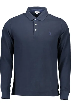 Ralph Lauren MĘSKA KOSZULKA POLO Z DŁUGIM RĘKAWEM US NIEBIESKA
