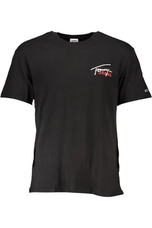 Tommy Hilfiger CZARNY T-SHIRT MĘSKI Z KRÓTKIM RĘKAWEM