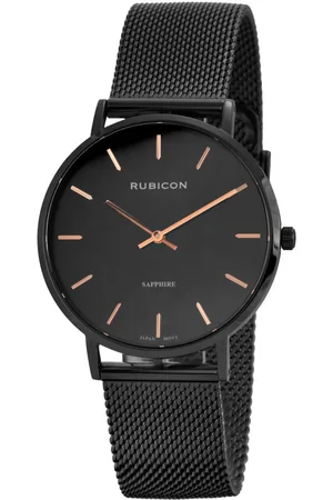 Rubicon ZEGAREK DAMSKI RNBD76 - czarny/rosegold (zr640b)
