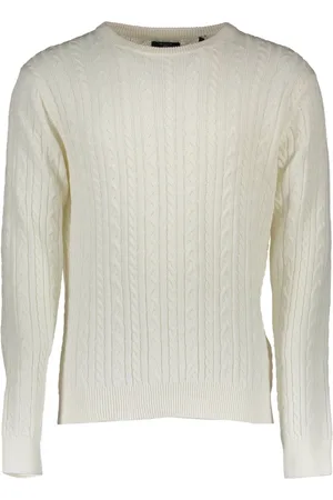 GANT BIAŁY SWETER MĘSKI