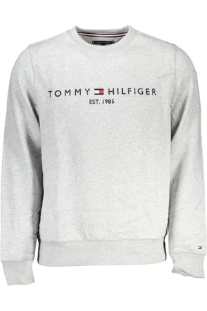 Tommy Hilfiger SZARA BLUZA MĘSKA BEZ ZAMKA