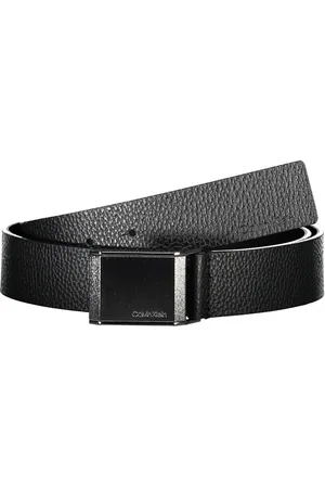 Calvin Klein BLACK MĘSKI SKÓRZANY PASEK