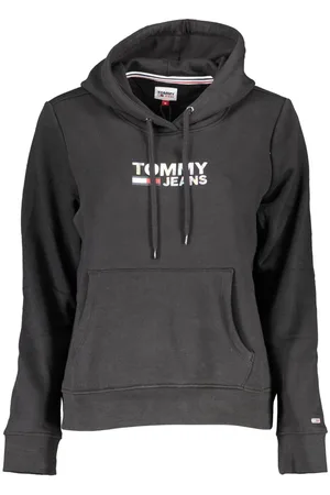 Tommy Hilfiger BLUZA BEZ ZAMKA DAMSKA CZARNA