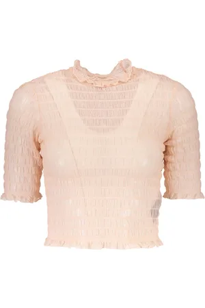 Guess T-SHIRT Z RĘKAWAMI 3/4 RÓŻOWY DAMSKI