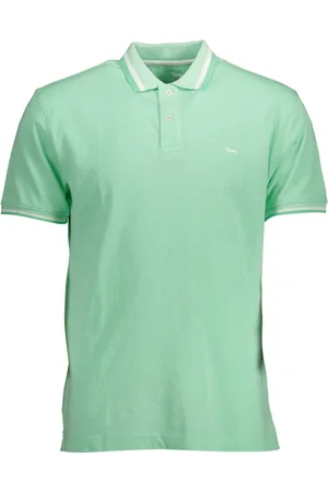 HARMONT&BLAINE ZIELONA MĘSKA KOSZULKA POLO Z KRÓTKIM RĘKAWEM