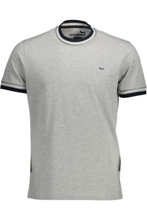HARMONT&BLAINE T-SHIRT MĘSKI Z KRÓTKIM RĘKAWEM SZARY