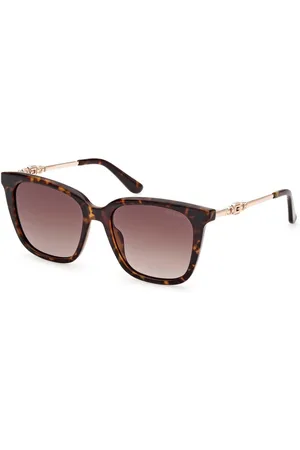 Guess BRĄZOWE OKULARY PRZECIWSŁONECZNE