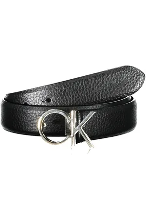 Calvin Klein SKÓRZANY PASEK DAMSKI CZARNY