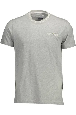 HARMONT&BLAINE T-SHIRT MĘSKI Z KRÓTKIM RĘKAWEM SZARY