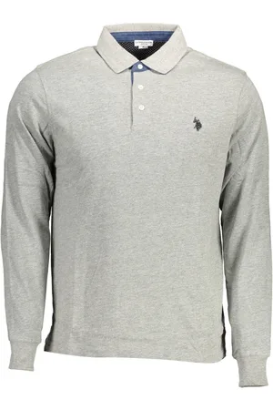 Ralph Lauren KOSZULKA POLO Z DŁUGIM RĘKAWEM US POLO, MĘSKA, SZARA