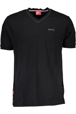 Slazenger T-SHIRT Z KRÓTKIM RĘKAWEM MĘSKI CZARNY