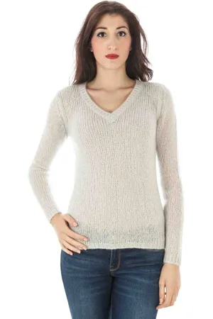Fred Perry BIAŁY SWETER DAMSKI