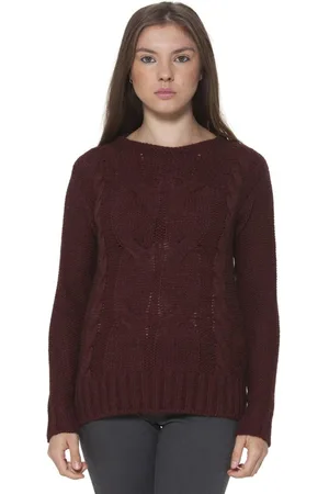 Fred Perry CZERWONY SWETER DAMSKI