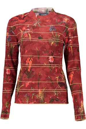 HERS DESIGUAL SWETER DAMSKI CZERWONY
