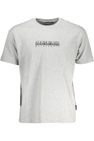Napapijri T-SHIRT Z KRÓTKIM RĘKAWEM MĘSKI SZARY